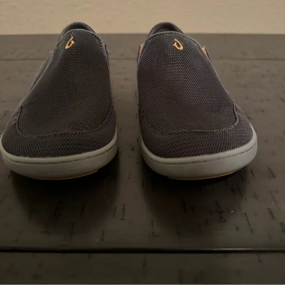 Olukai Men’s Nohea Mesh Gray Slip On Shoes