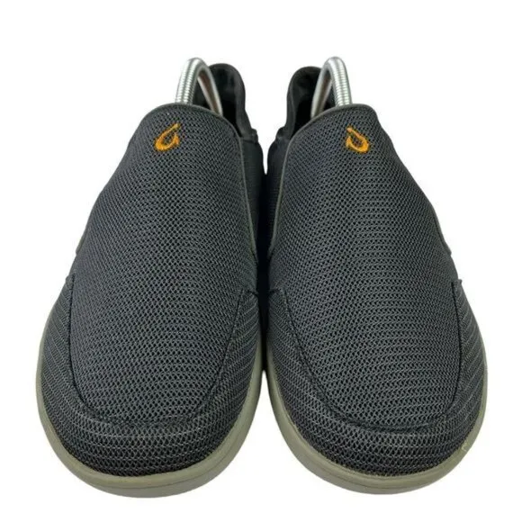 Olukai Nohea Drop‎ in Heel Mesh Slip On Boat Shoes Slides Mens Size 9
