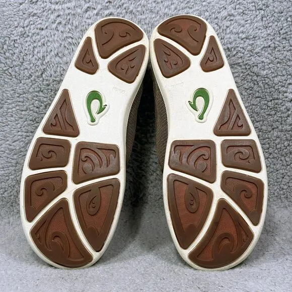 Olukai Nohea Mesh Mens Size 9.5 Slip On Sneakers Mustang Lime Peel 10188-13AP