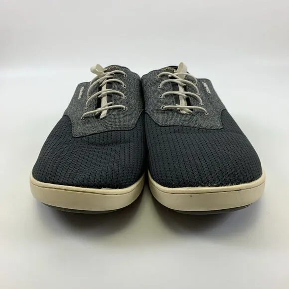 Olukai Nohea Moku No Tie Boat Shoe Slip On Casual Gray Mesh Drop Heel Mens 11