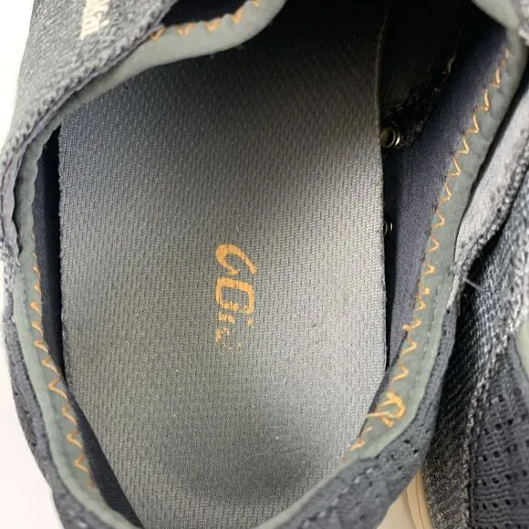 Olukai Nohea Moku No Tie Boat Shoe Slip On Casual Gray Mesh Drop Heel Mens 11