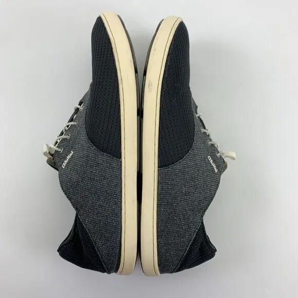 Olukai Nohea Moku No Tie Boat Shoe Slip On Casual Gray Mesh Drop Heel Mens 11