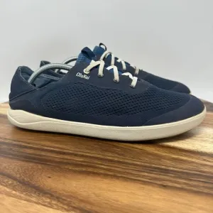 Olukai Shoes Mens 12 Moku Pae Blue Slip On Sneaker Comfort Casual Boat Loafer