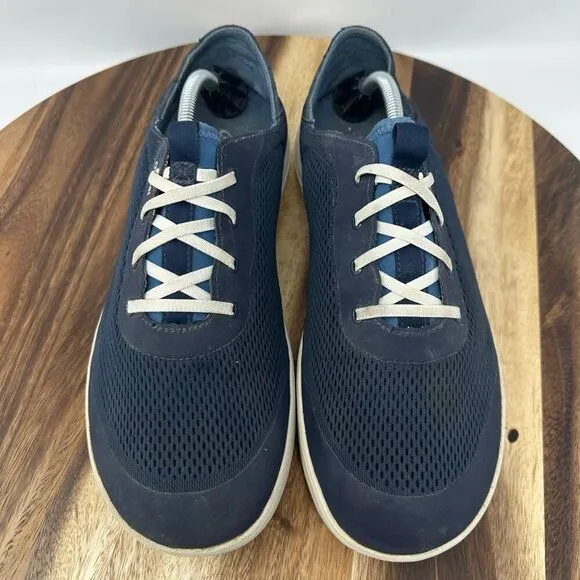 Olukai Shoes Mens 12 Moku Pae Blue Slip On Sneaker Comfort Casual Boat Loafer