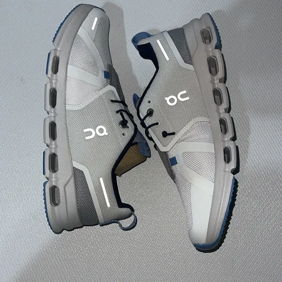 On Running Cloudsky  Gray and Blue sneakers Y6 NWOT