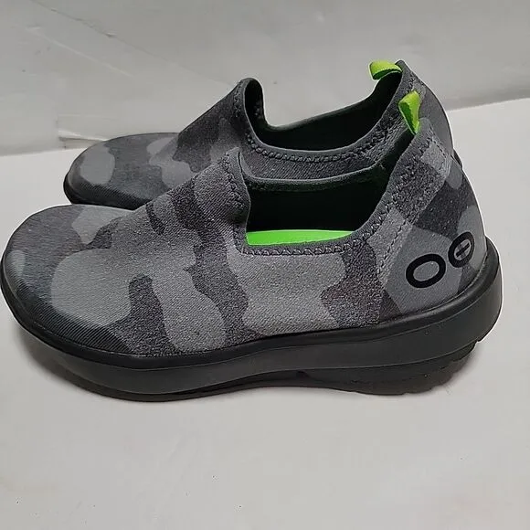Oofos OOMG Eeze Limited Shoes Camo  Gray Slip On Huali Women Recovery Size 6.5