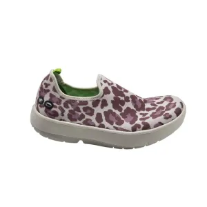OOFOS OOMG Eezee Womens Rose Leopard Oofoam Slip On Shoes Sneakers Wom 6 EU37 5