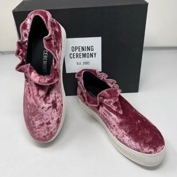 OPENING CEREMONY FIFI VELVET SHOES 5.5