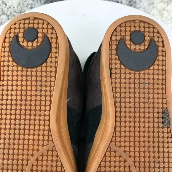 Osiris Shoes Men's Size 8.5 Serve Brown Black Suede Lace-Up Skate Shoes Sneakers
