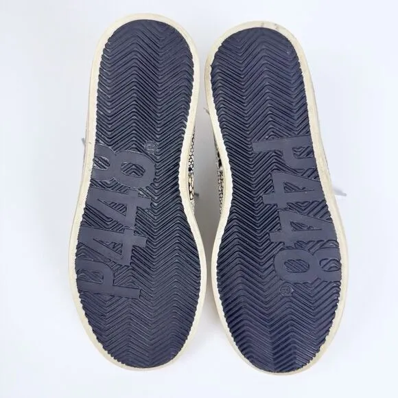 P448 John Low Top Sneaker Womens Sz US 6.5 Picasso Patchwork Money Designer Shoe