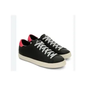P448 Mens Black Perforated Padded F22 John Round Toe Leather Sneakers Shoes 43