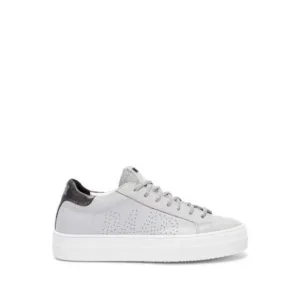 P448 Womens Gray Mixed Media F23 Thea Round Toe Platform Sneakers Shoes 42