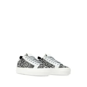 P448 Womens White Mixed Media S23 Thea Toe Platform Leather Sneakers Shoes 35