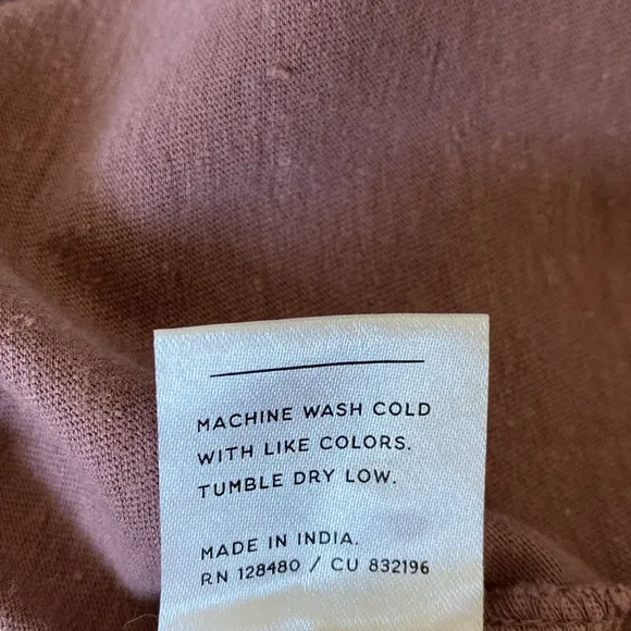 Pact Field Nubby Organic Cotton and Hemp Racerback Tank Midi Dress Medium