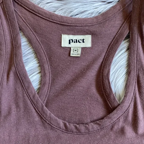 Pact Field Nubby Organic Cotton and Hemp Racerback Tank Midi Dress Medium