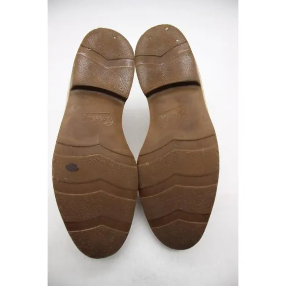 Paraboot Plain Toe Men's Size UK 10 Beige Suede Leather Derby Dress Shoes