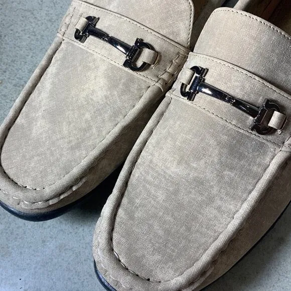 Parish Tan Suede Slip On Loafers Mens 13