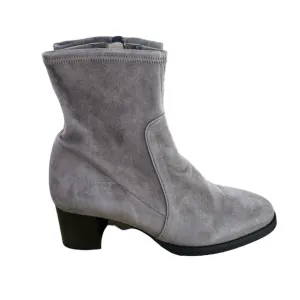 Pas De Rouge Grapho Gray Suede Boots
