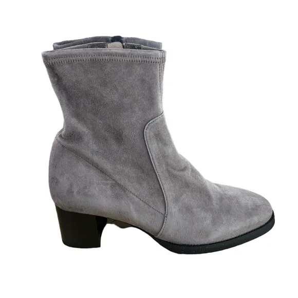 Pas De Rouge Grapho Gray Suede Boots