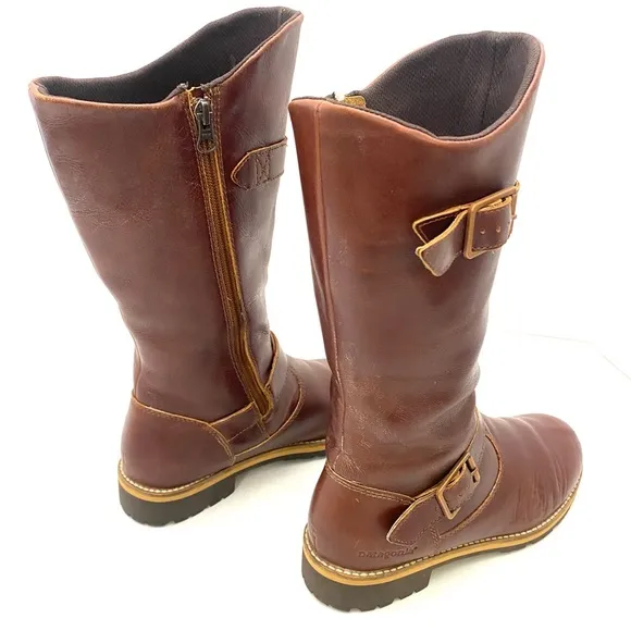 Patagonia Women's Chestnut Leather Side Zip THATCHER Boot