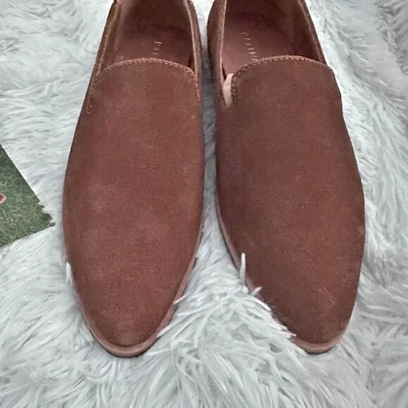 PATINA x PORTLAND LEATHER GOODS | Pointed Flats Loafers Toffee Caramel Tan | 8