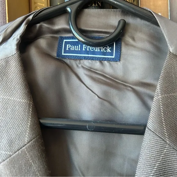Paul Fredrick Brown Checkered Men's Vest