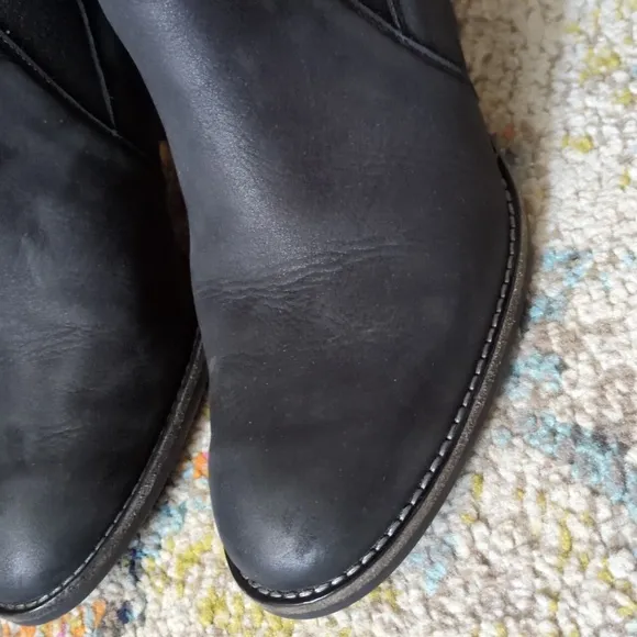 Paul Green Black Leather Booties