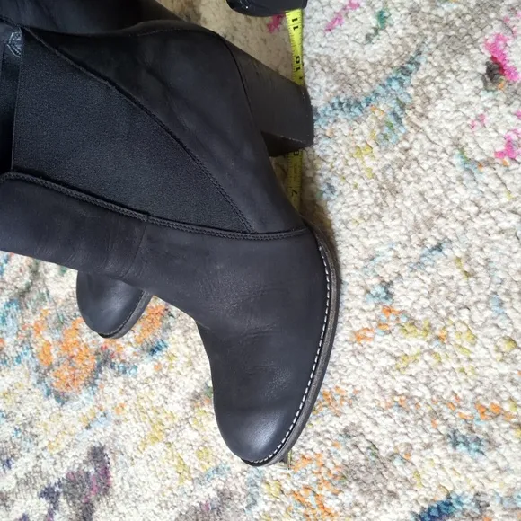Paul Green Black Leather Booties