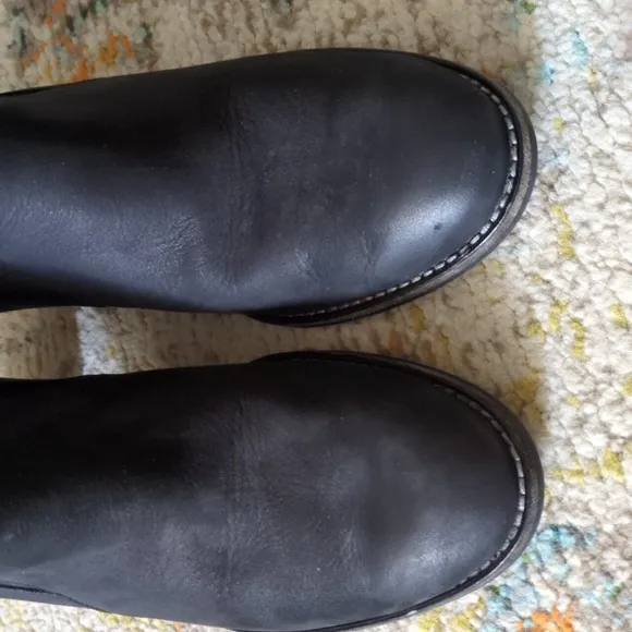 Paul Green Black Leather Booties