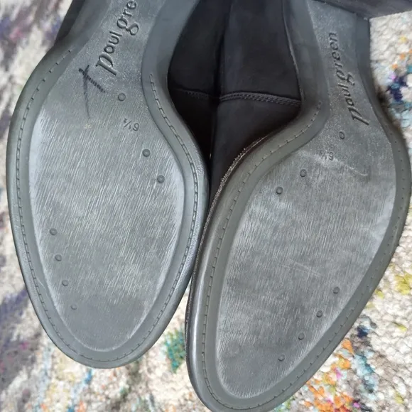 Paul Green Black Leather Booties