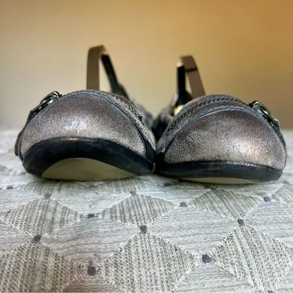 Paul Green Townsend Distressed Metallic Bronze Leather Ballet Flat UK 4.5 US 6.5