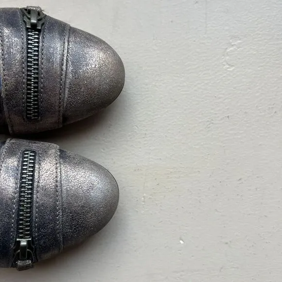 Paul Green Townsend Distressed Metallic Bronze Leather Ballet Flat UK 4.5 US 6.5