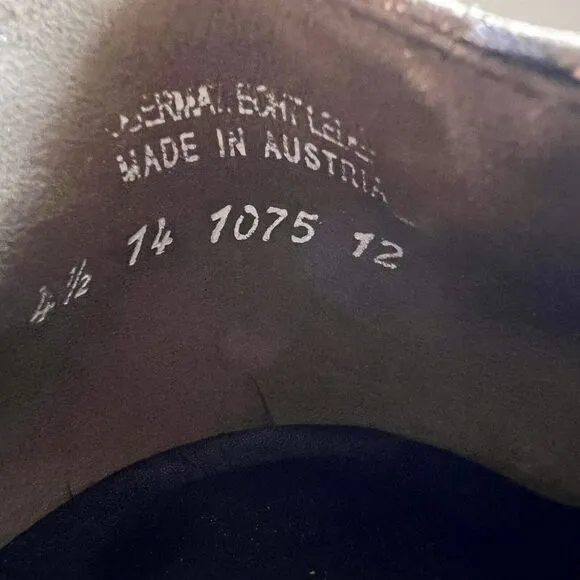 Paul Green Townsend Distressed Metallic Bronze Leather Ballet Flat UK 4.5 US 6.5