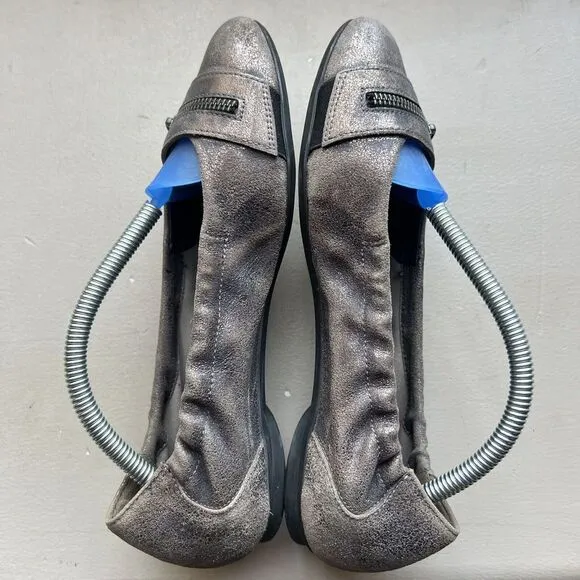 Paul Green Townsend Distressed Metallic Bronze Leather Ballet Flat UK 4.5 US 6.5