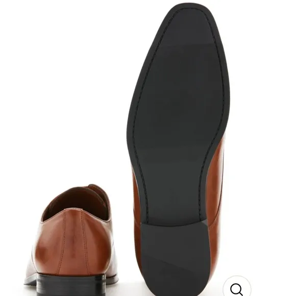 Perry Ellis Portfolio Randall Men's Brown Leather Dress Shoes sz 8.5 nwb