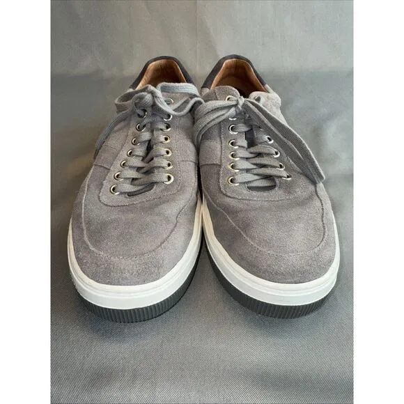 Peter Millar Men's‎ VANTAGE Low Top Lace Up Suede Sneakers US 10.5M Gray