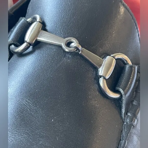 PETER MILLAR Slip On Horse bit Buckle Leather Shoes Size 9W