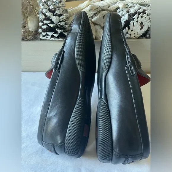 PETER MILLAR Slip On Horse bit Buckle Leather Shoes Size 9W