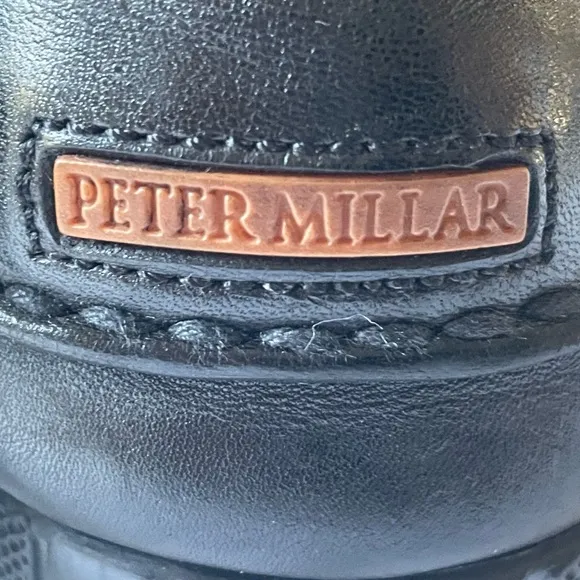 PETER MILLAR Slip On Horse bit Buckle Leather Shoes Size 9W