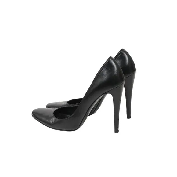 Pierre Hardy Womens Pumps Size US9 EU39 Black Leather Round Toe 110mm Heels