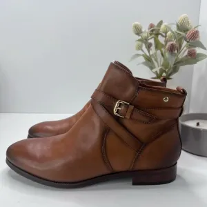 Pikolinos Puertollano W3C Ankle Boots Brown Side Zip Women EU 42/11.5 Tried On