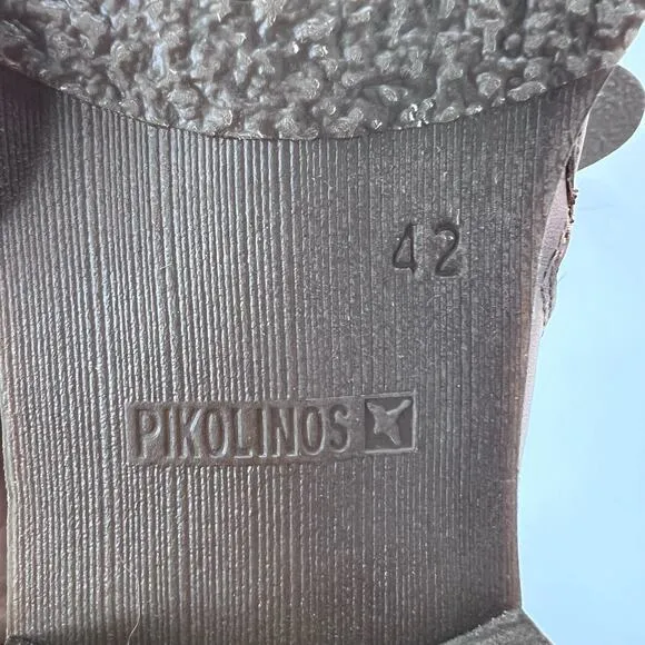 Pikolinos Puertollano W3C Ankle Boots Brown Side Zip Women EU 42/11.5 Tried On