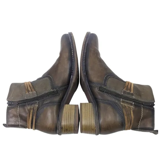Pikolinos Zaragoza Leather Ankle Boots Booties Womens 10 41 Brown
