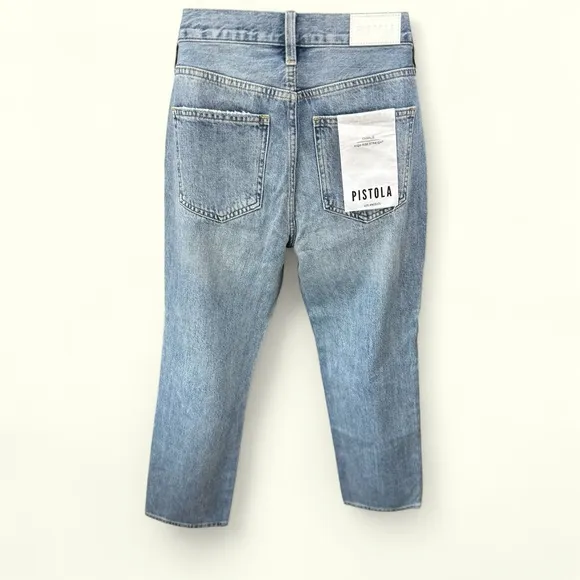 Pistola Blue High Rise Vintage Straight Jeans