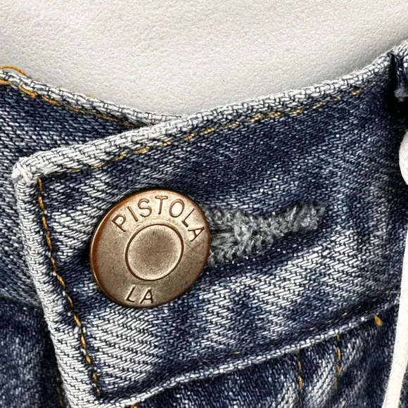 Pistola Blue High Rise Vintage Straight Jeans