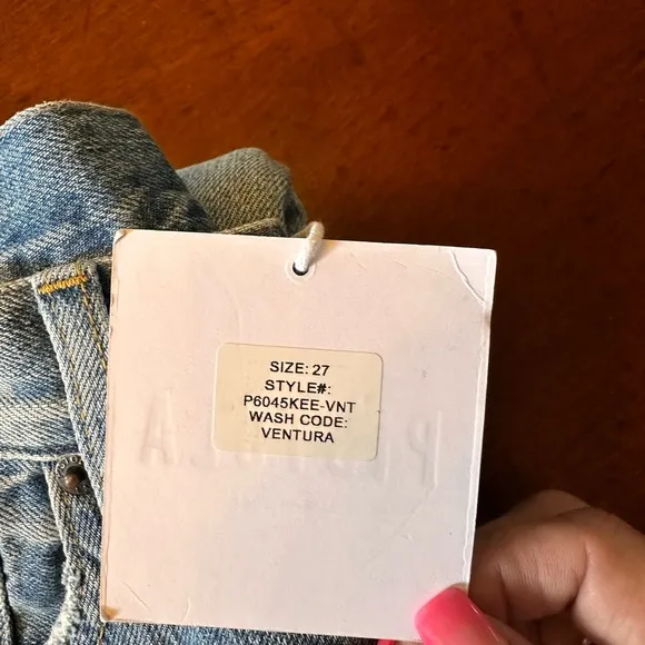 Pistola Blue High Rise Vintage Straight Jeans