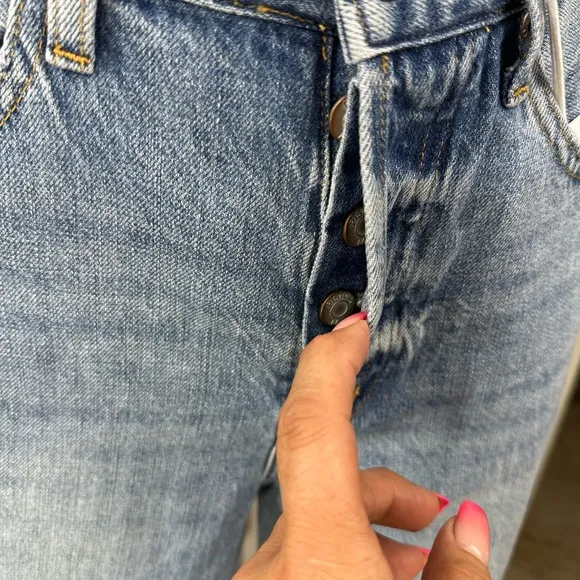 Pistola Blue High Rise Vintage Straight Jeans