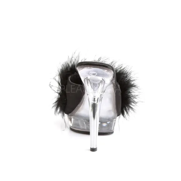 Platform Marabou Fur High Heel Shoes