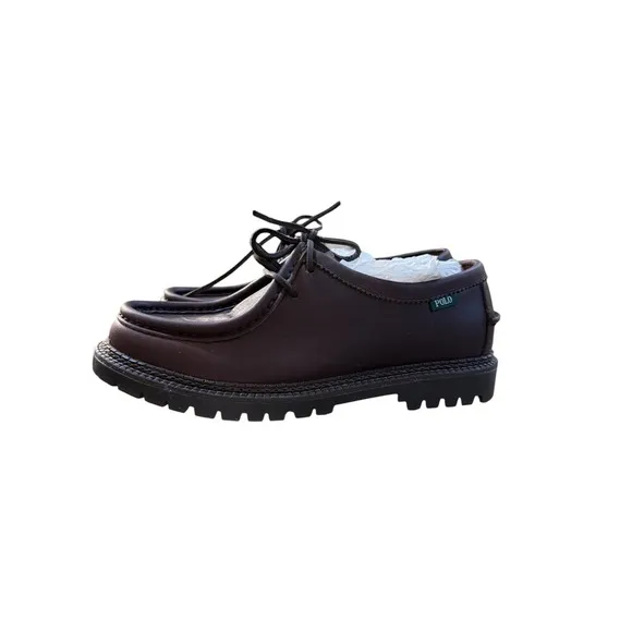 POLO RALPH LAUREN Men's Jett Apron Driving Style Loafer Dark Brown Size 9 D