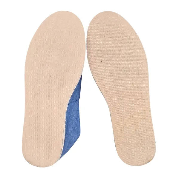 Polo Ralph Lauren Size 11D Barron Blue Denim Jean Espadrille Flat Slip On Shoes